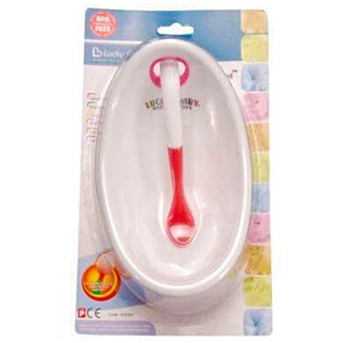 Bán Bát ăn có thìa đo độ nóng Luckybaby