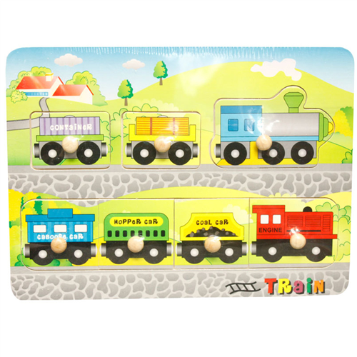 Bán Đồ chơi gỗ Toptoys - Bảng ghép hình đoàn tàu HJ98020