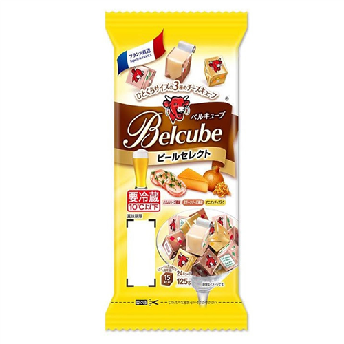 Bán Phô mai Belcube Nhật vị pizza cho bé trên 6 tháng tuổi (24 viên - 125g)