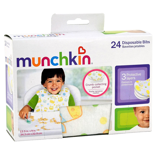Bán Yếm dùng 1 lần Munchkin 41501 Disposable Bibs gồm 24 chiếc