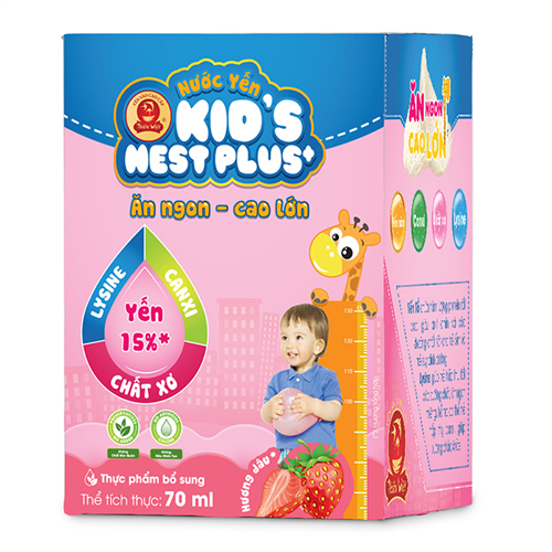 Bán Nước yến Kid's Nest Plus+ hương dâu (70ml)