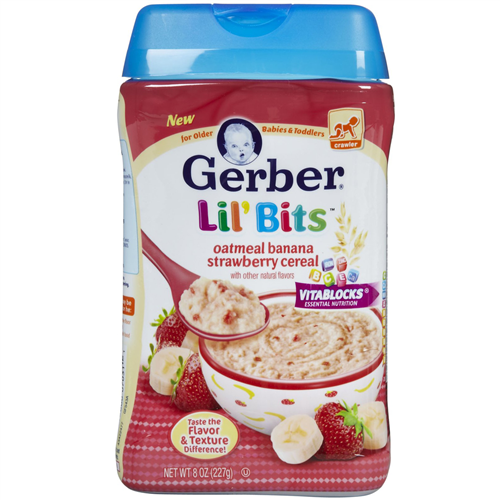 Bán Bột ăn dặm Gerber vị yến mạch chuối dâu tây 227g