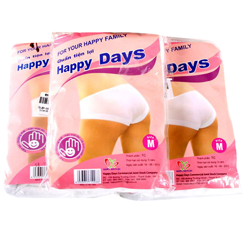 Bán Quần lót cotton Happydays dùng một lần