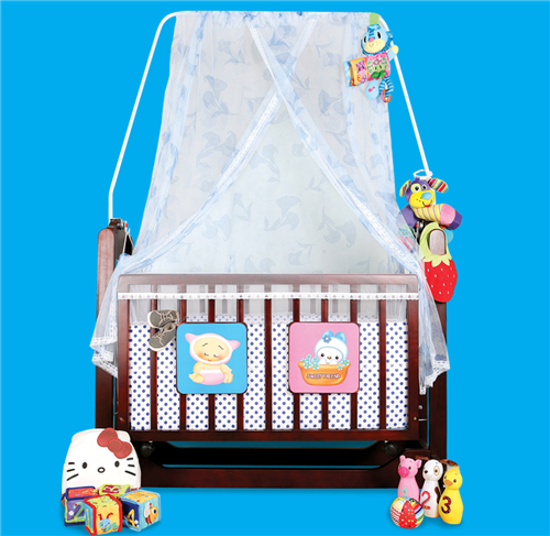 Bán Nôi gỗ đại Juno Long Hưng 2 tầng màu cánh gián