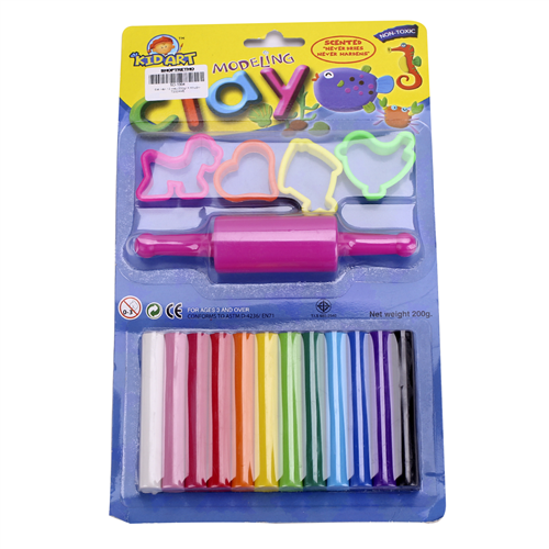 Bán Đất sét nặn Thái Lan 12 màu có khuôn Kid-Art