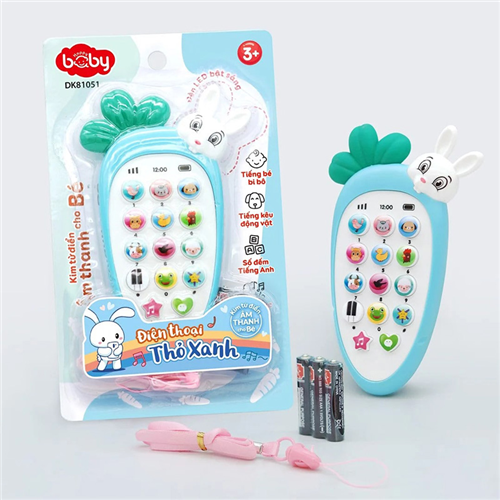 Bán Đồ chơi điện thoại thỏ xanh Duka DK81051