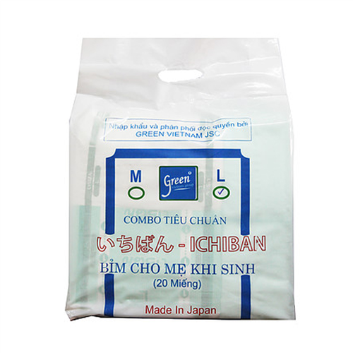 Bán Combo bỉm cho mẹ đi sinh Ichiban - gói tiêu chuẩn (20 miếng)