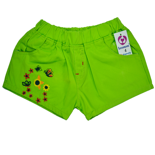 Bán Quần short Kaki bé gái Lovemom (màu xanh)