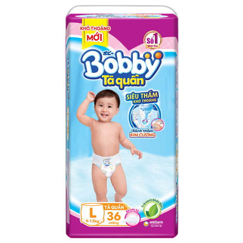 Bán Tã - bỉm quần Bobby L36 (9-13kg)