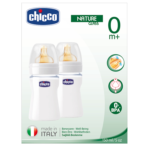 Bán Bình sữa Chicco 114362 150ml (thuỷ tinh, đôi)