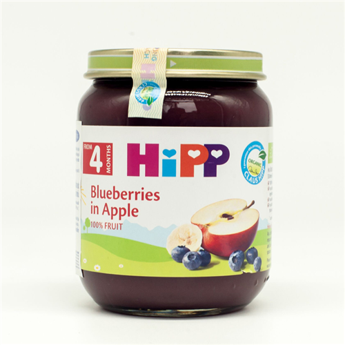 Bán Dinh dưỡng đóng lọ Hipp dâu tím, táo tây 125g