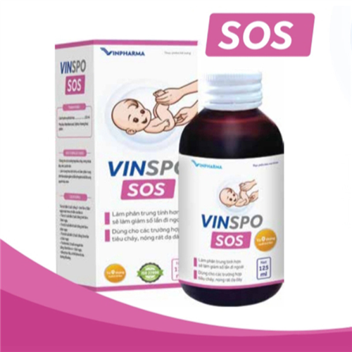 Bán Siro điều trị đi ngoài cho trẻ Vinspo Sos (125ml)