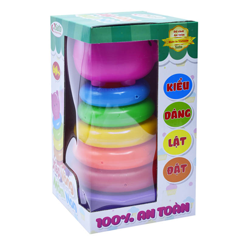 Bán Tháp xếp vòng mầm non Sato48 - Mẫu 2