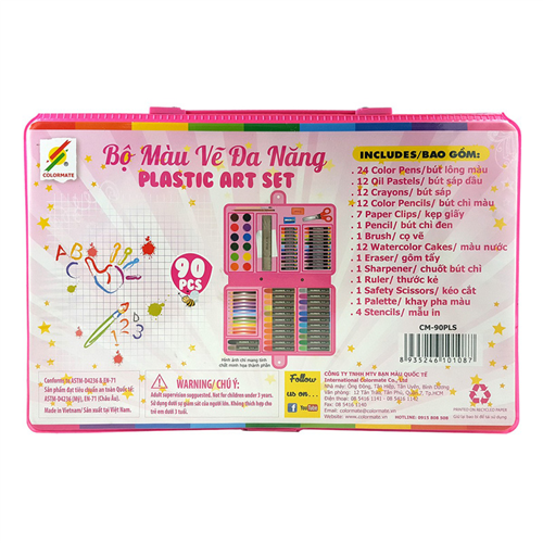 Bán Bộ màu vẽ đa năng Colormate 90PLS (hộp nhựa)