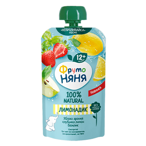Bán Nước chanh táo, việt quất, dâu tây và húng quế Fruto Nyanya (130ml)