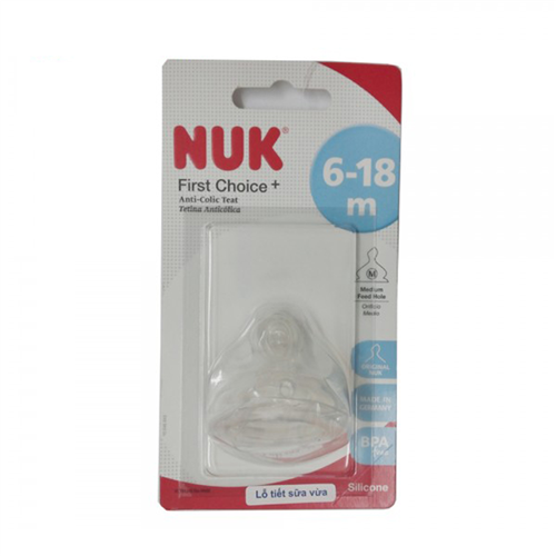 Bán Núm ty Nuk cổ rộng siêu mềm số 2 (đơn, silicone)