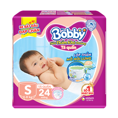 Bán Tã - bỉm quần Bobby S24 (4-8kg)