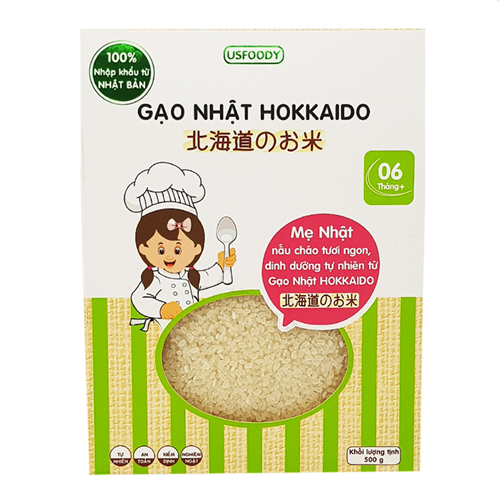 Bán Gạo Nhật Hokkaido 500g (6M+)
