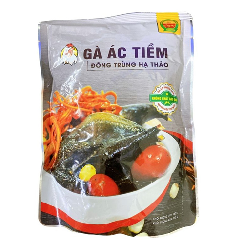 Bán Gà ác tiềm, đông trùng hạ thảo Cây Thị (380g)