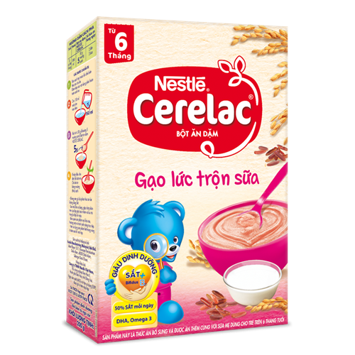 Bán Bột ăn dặm Nestle Cerelac - Gạo lức trộn sữa (200gr)