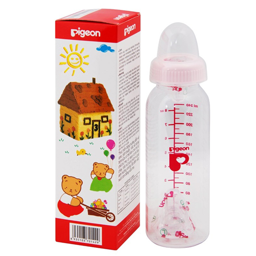 Bán Bình sữa Pigeon 240ml (cổ hẹp, 3M+)