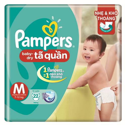 Bán Tã - bỉm quần Pampers M22 (7-12kg)