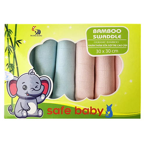 Bán Bộ khăn thấm sữa sợi tre cao cấp Safe Baby (30x30cm)