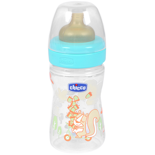 Bán Bình sữa an toàn Wellbeing Chicco 150ml núm ty cao su