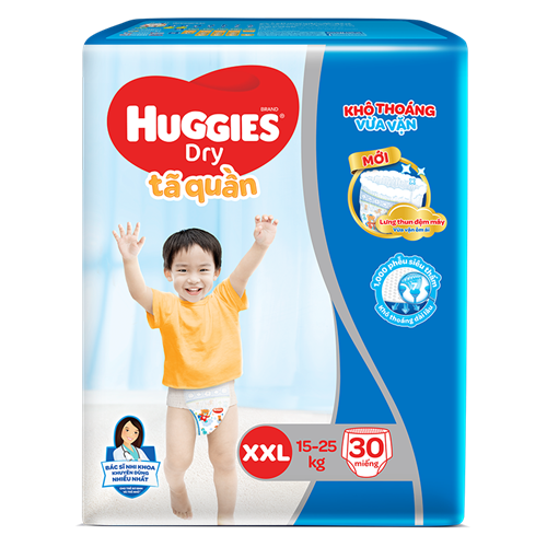 Bán Tã bỉm quần Huggies XXL30 (15-25kg)