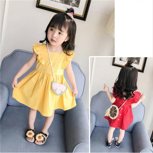 Bán Váy bé gái lưng chữ V (1-4T)