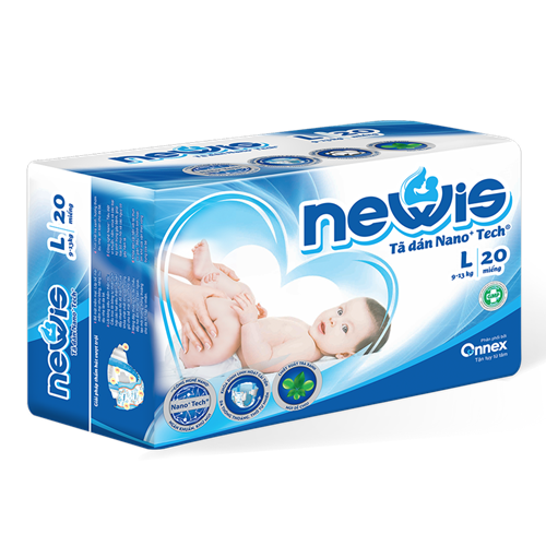 Bán Tã - Bỉm dán Newis L20 (9-13kg)