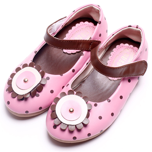 Bán Giày búp bê hoa giữa chấm bi (1-5T)