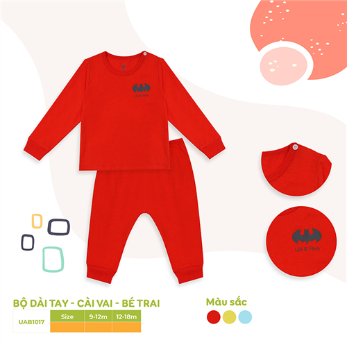 Bán Bộ dài tay cho bé Uri&Finn UAB1017