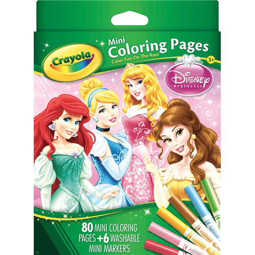 Bán Bộ bút giấy tô màu Crayola hình công chúa Disney