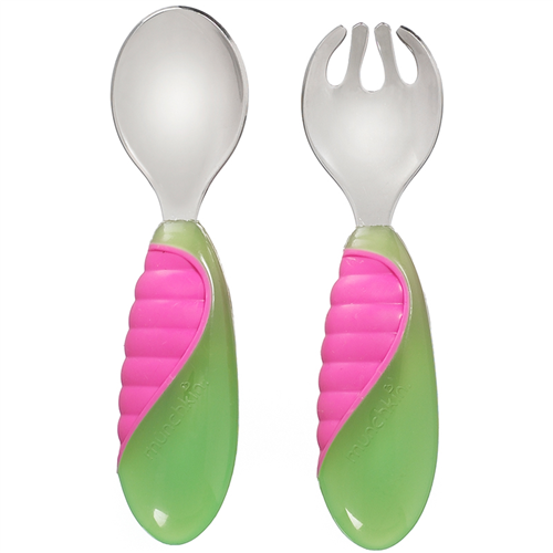 Bán Bộ thìa dĩa tập ăn Munchkin Multi Grip Toddler Fork & Spoon