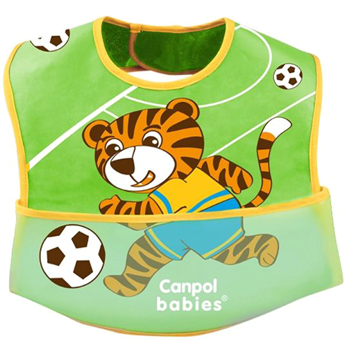 Bán Yếm ăn cho bé Canpol cotton hình cầu thủ