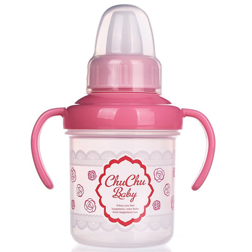 Bán Cốc tập uống nước có núm Chuchu 200ml bé gái 993980 (trên 5 tháng)