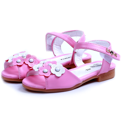 Bán Dép sandal bé gái đính 7 bông hoa (1-6 tuổi)