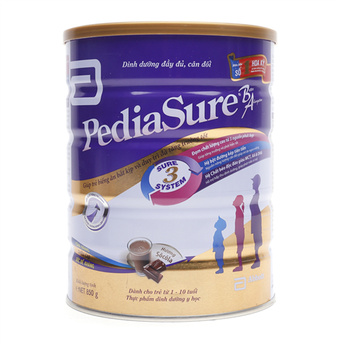Bán Sữa PediaSure BA 850g - hương Sôcôla (1-10 tuổi)