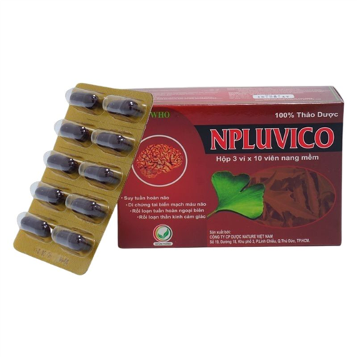 Bán Hoạt huyết dưỡng não Npluvico (hộp 3 vỉ x 10 viên)