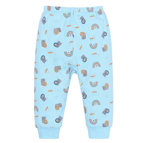 Bán Quần dài đáp đũng bo gấu Lullaby NH674P - xanh cầu vồng