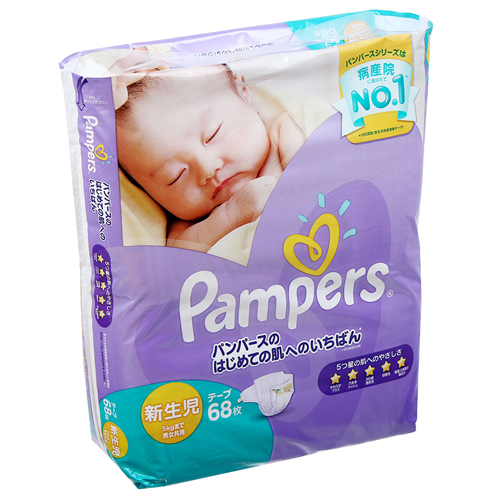 Bán Tã - Bỉm dán Pampers Nhật NB68 (cho bé dưới 5kg)
