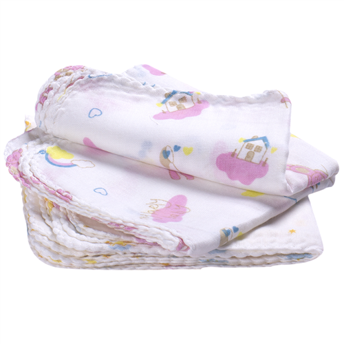 Bán Khăn sữa 2 lớp Piggy in hình