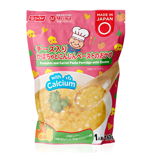 Bán Cháo tươi Meiwa vị bí đỏ, cà rốt, phô mai 160g (6M+)