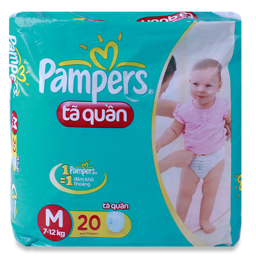 Bán Tã - bỉm quần Pampers M20 (7-12kg)