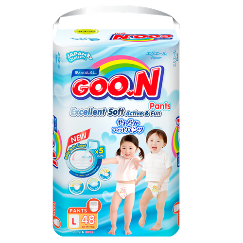Bán Tã - Bỉm quần GOO.N Slim L48 ( cho bé 9-14kg)