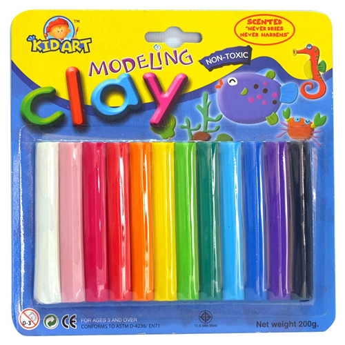 Bán Đất sét nặn Thái Lan 12 màu không có khuôn Kid-Art