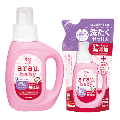 Bán Combo giặt xả Arau Baby 800ml (Mua chai tặng túi)
