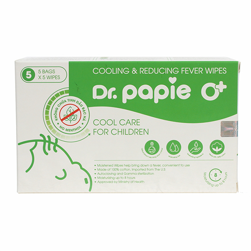 Bán Khăn lau hạ sốt Dr.Papie (0M+)