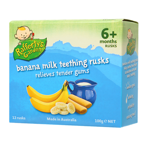 Bán Bánh sữa chuối cho bé mọc răng Rafferty's Garden 6M+